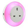 UNI-COM UNC68389 Plug-Through Night Light with white, blue and pink colours 2