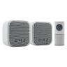 UNI-COM UNC68440 Portable and Plug-In Door Chime Set - White 1